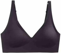 Misharen Wireless Full Coverage Jelly Bra for Women, V-neck, No Steel Ring, Seamless Push-Up with Removable Foam Pads for Yoga activewear and dailywear