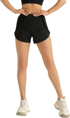 Women's High Waist Seamless Yoga Shorts - Breathable, Recycled Fabric, Sweat-Wicking, Eco-Friendly Gym & Running Shorts