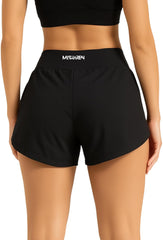 Women's High Waist Seamless Yoga Shorts - Breathable, Recycled Fabric, Sweat-Wicking, Eco-Friendly Gym & Running Shorts