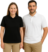Misharen Unisex Pure Cotton 2Pcs Combo Polo T-Shirt for Men & Women – For Office and Casual Wear - 240 GSM Honeycomb Cotton | Ideal for Daily Wear, Workwear & Outdoor