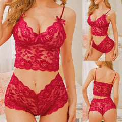 Sexy Lingerie Set for Women | Soft & Breathable Spandex Nylon | Elegant Lace Bodysuit Nightwear | Full Slip Shapewear with Chest Pad | Comfortable & Stylish Intimate Wear