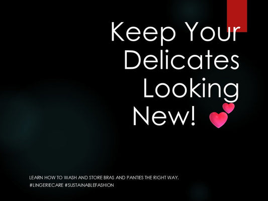 Keep Your Delicates Looking New! 💕 Learn how to wash and store bras and panties the right way.