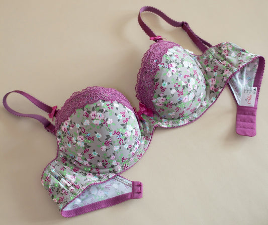 a close up of a bra on a table