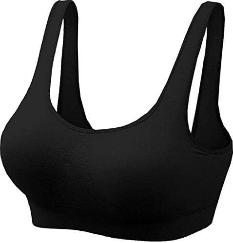 Misharen Seamless Sports Bra, Removable Wireless Padded Bra For Women with Full Coverage