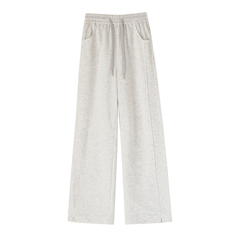 High Waist Long Thin Straight Loose Leisure Sports Sweat pants