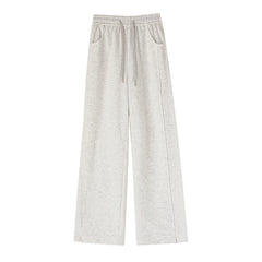 High Waist Long Thin Straight Loose Leisure Sports Sweat pants