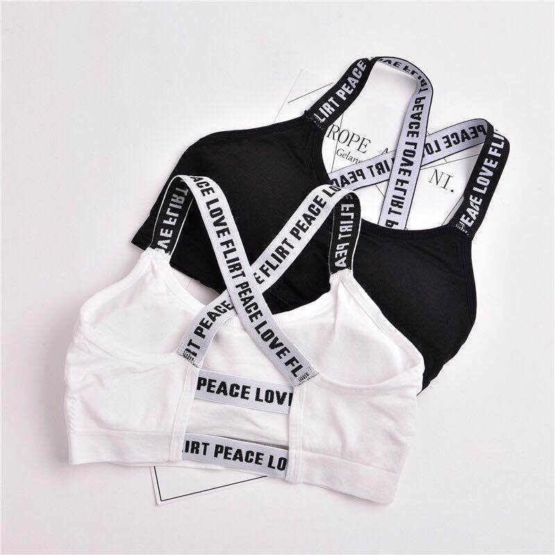 MIsharen 2 Pcs Combo Seamless Sports Bra for Girls – Double Padded Push-Up | High-Impact Support, Breathable, Quick-Dry, Non-Adjustable Straps | Yoga, Gym, Running | White