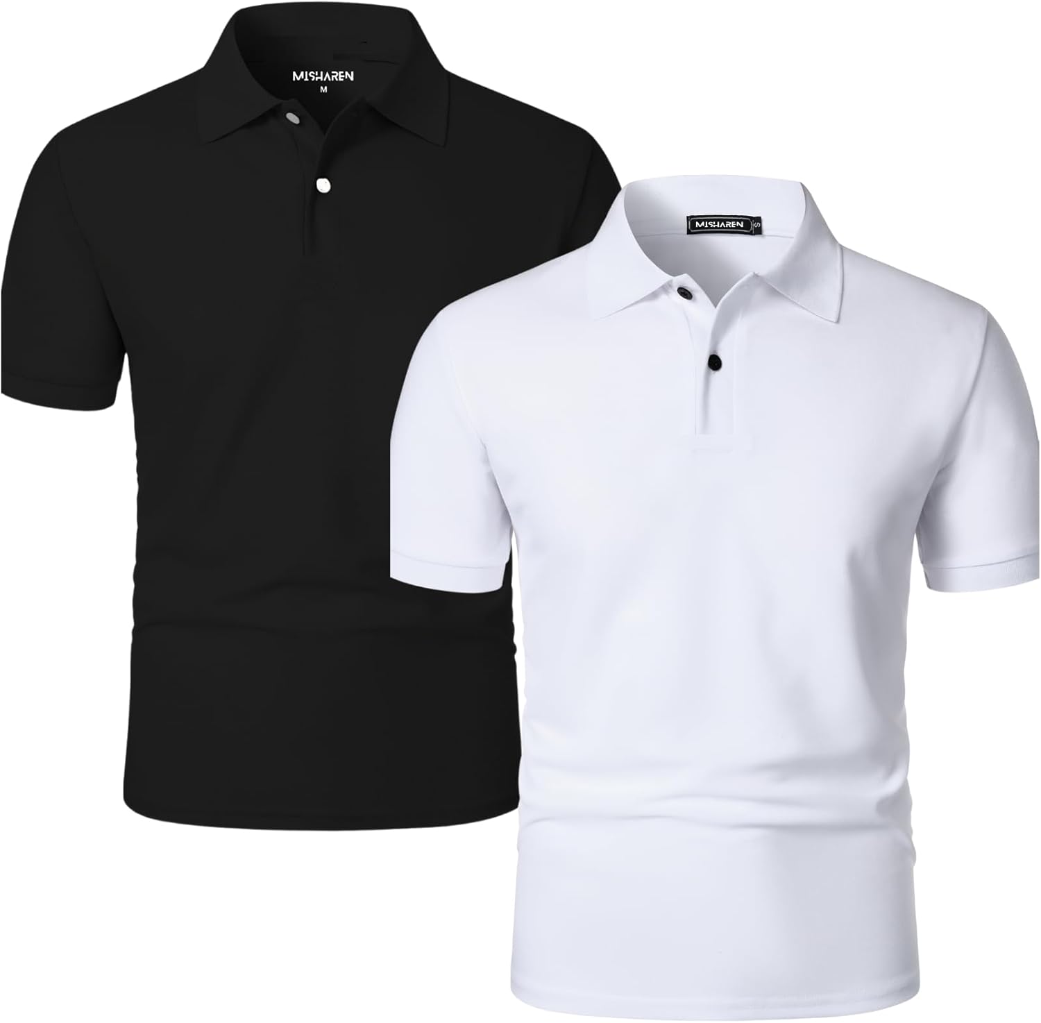 Misharen Unisex Pure Cotton 2Pcs Combo Polo T-Shirt for Men & Women – For Office and Casual Wear - 240 GSM Honeycomb Cotton | Ideal for Daily Wear, Workwear & Outdoor