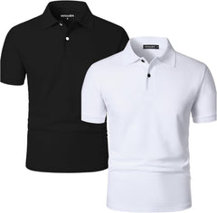 Misharen Unisex Pure Cotton 2Pcs Combo Polo T-Shirt for Men & Women – For Office and Casual Wear - 240 GSM Honeycomb Cotton | Ideal for Daily Wear, Workwear & Outdoor
