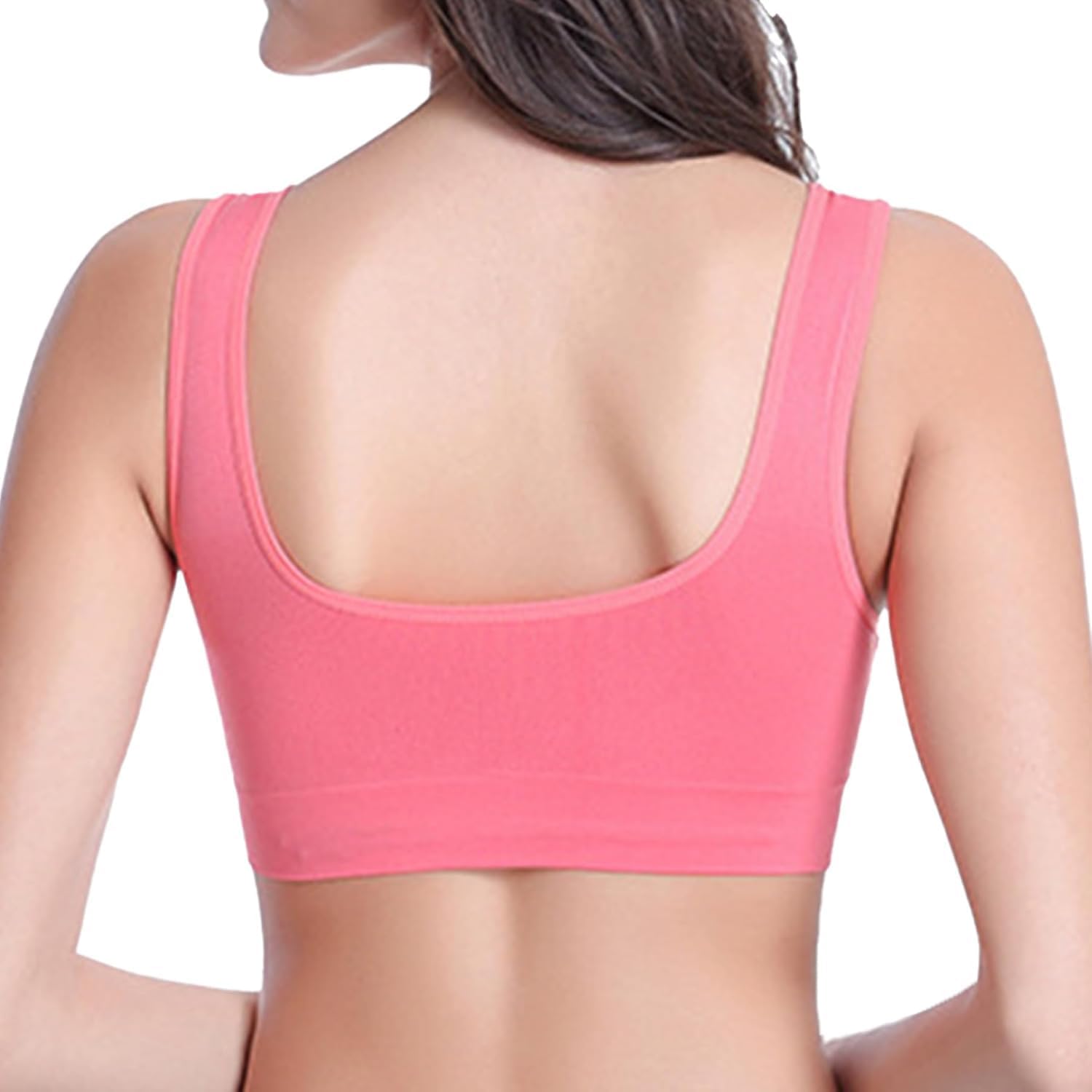 Misharen Seamless Sports Bra, Removable Wireless Padded Bra For Women with Full Coverage