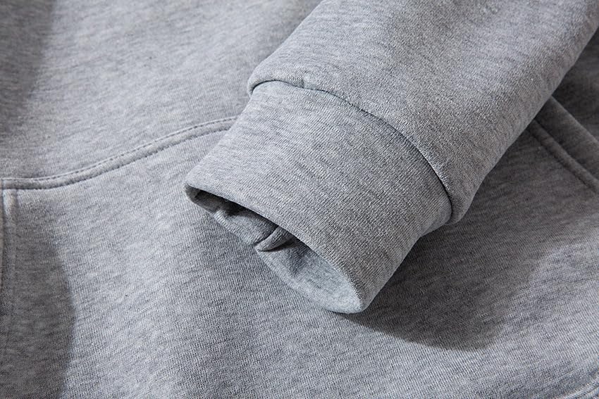 Light Weight Pullover Hoodie, 100% Polyester Fleece, Plain Sweatshirt for Men and Women, Regular Fit