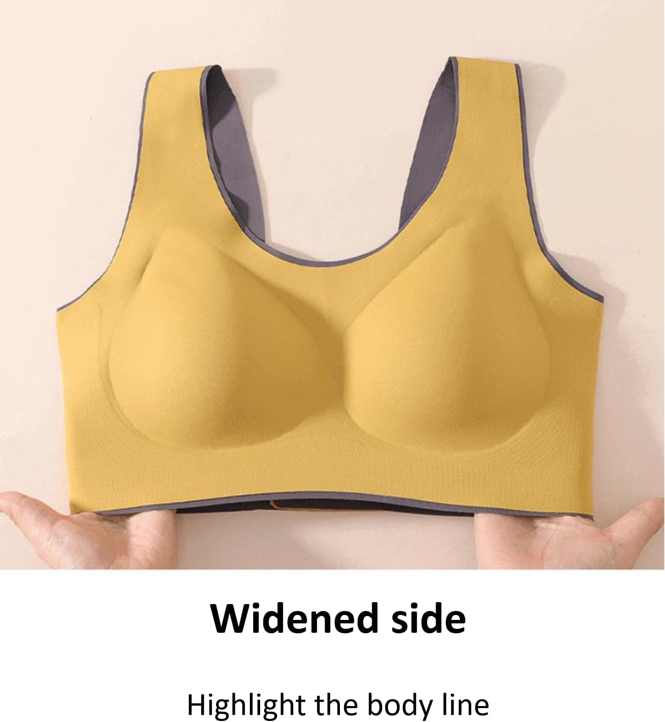 Seamless (2 Pc Combo) Wireless Sleep Bra for Women, Spandex-Nylon Blend, No Hooks or Wires, One-Piece Design
