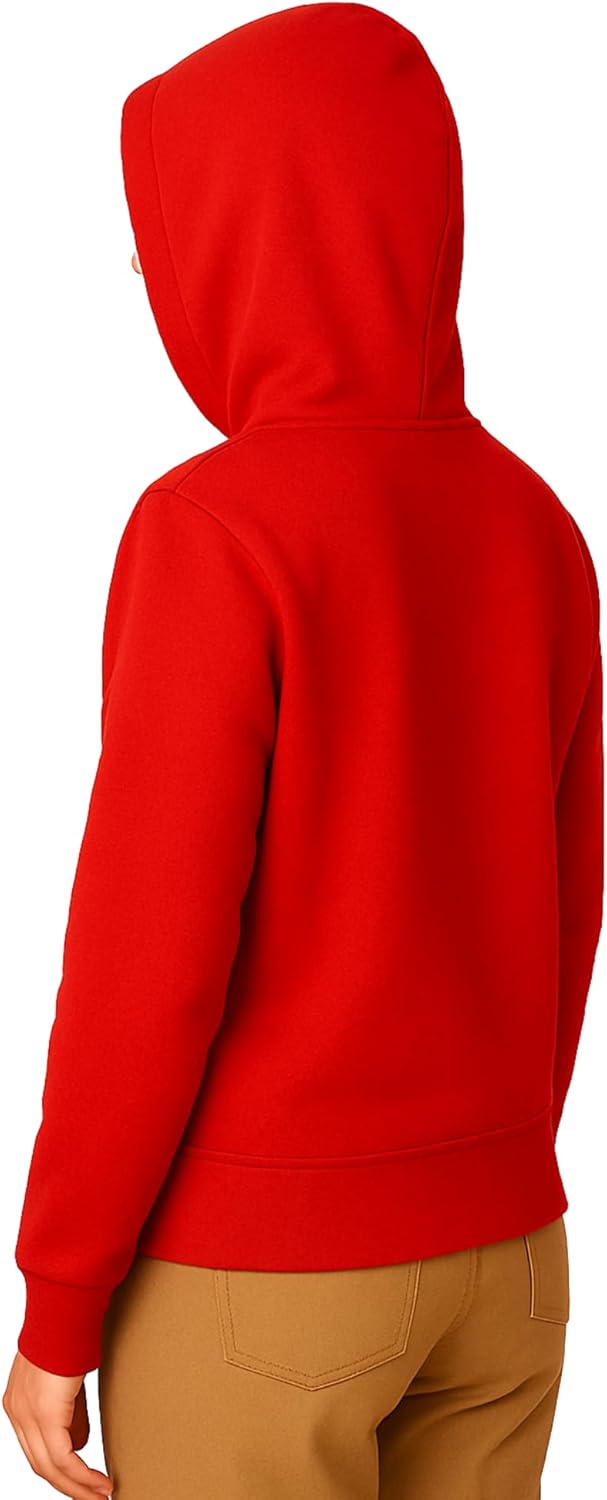 Light Weight Pullover Hoodie, 100% Polyester Fleece, Plain Sweatshirt for Men and Women, Regular Fit