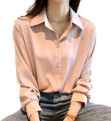 Misharen Women's White French Outer Top – High-End Western-Style, Vintage Loose Fit Skinny Shirt – Bamboo Fiber, Spring to Summer Wear
