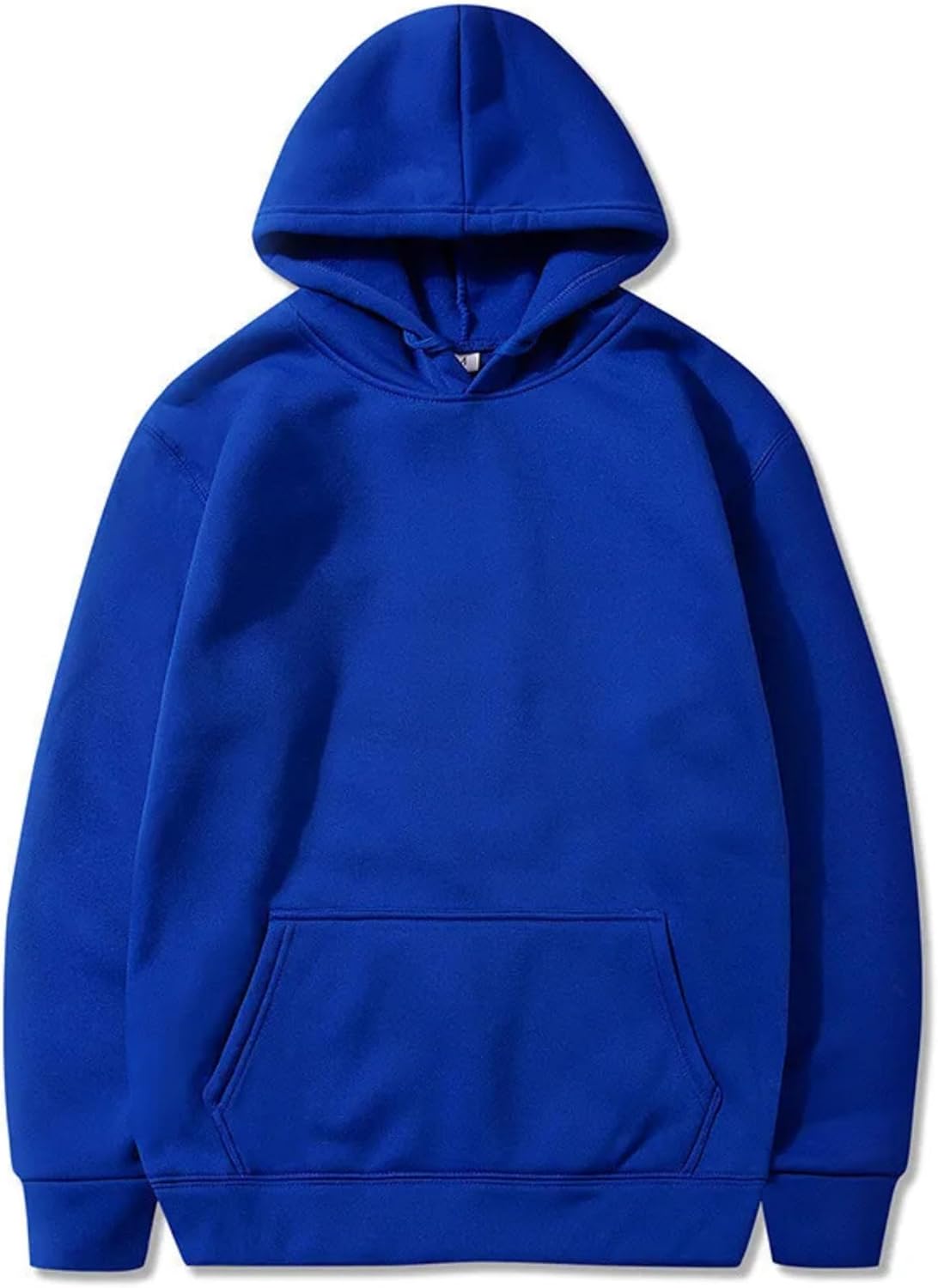 Light Weight Pullover Hoodie, 100% Polyester Fleece, Plain Sweatshirt for Men and Women, Regular Fit