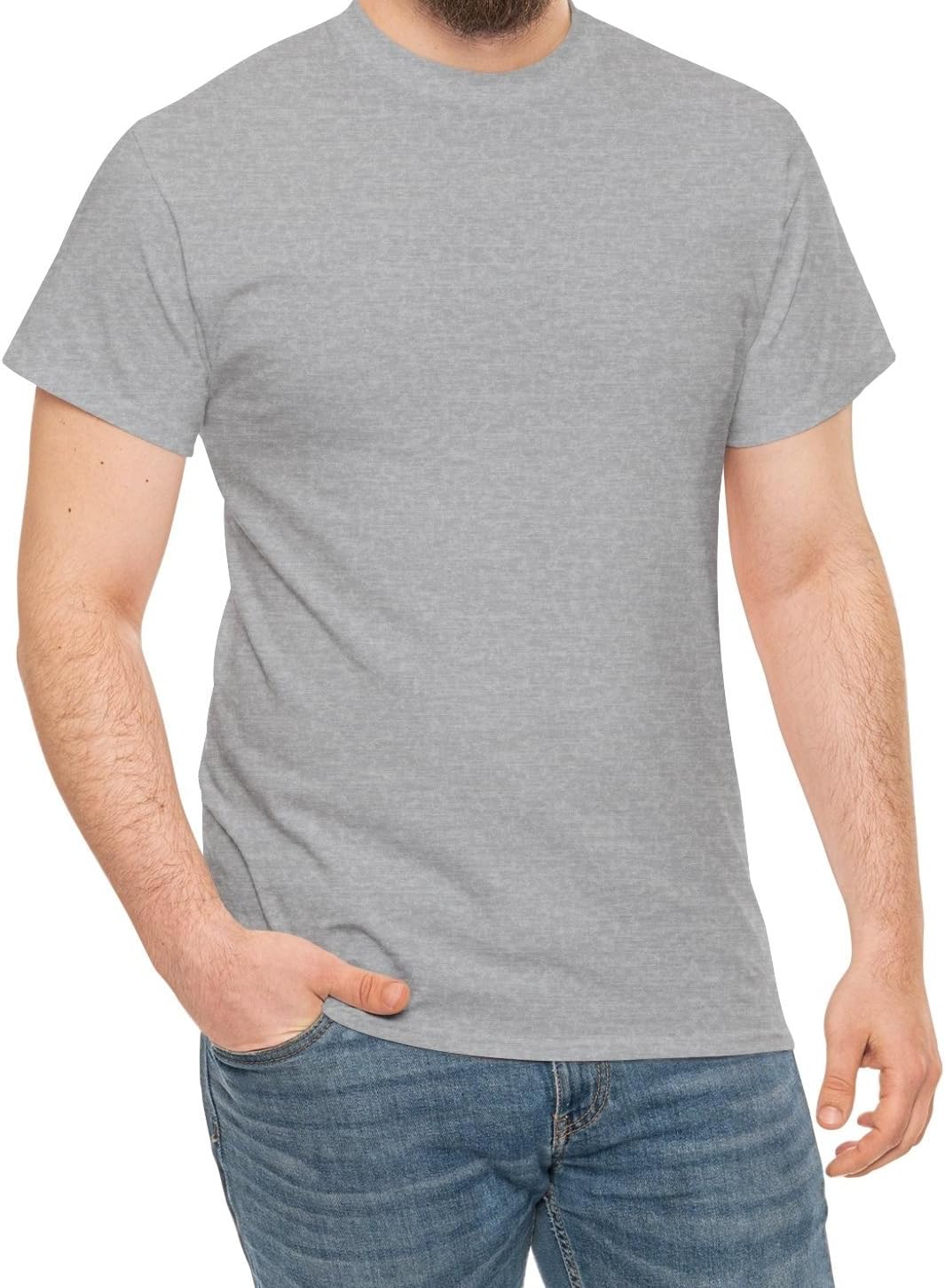 Premium Heavy Cotton T-Shirt for Men & Women | 100% Pure Cotton Tee | Durable, Soft & Classic Unisex Fit