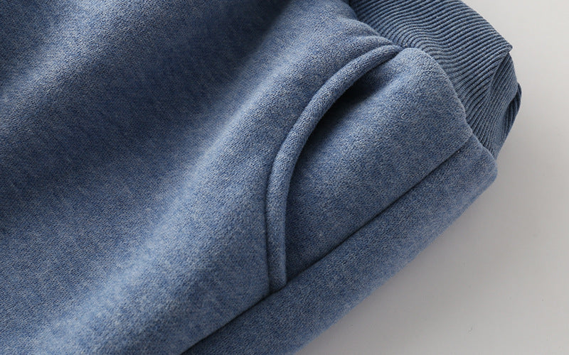 Lamb velvet padded sweat pants