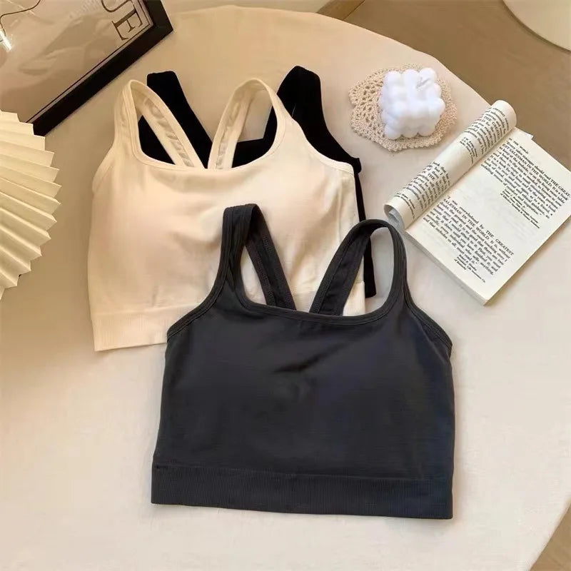 Misharen Gym Running Pull On Padded Women Sports Bra